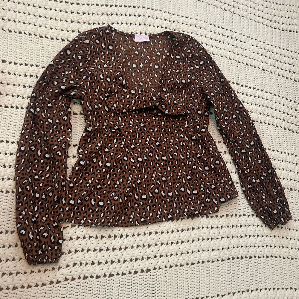 Cheetah print Pink Lily Shirt